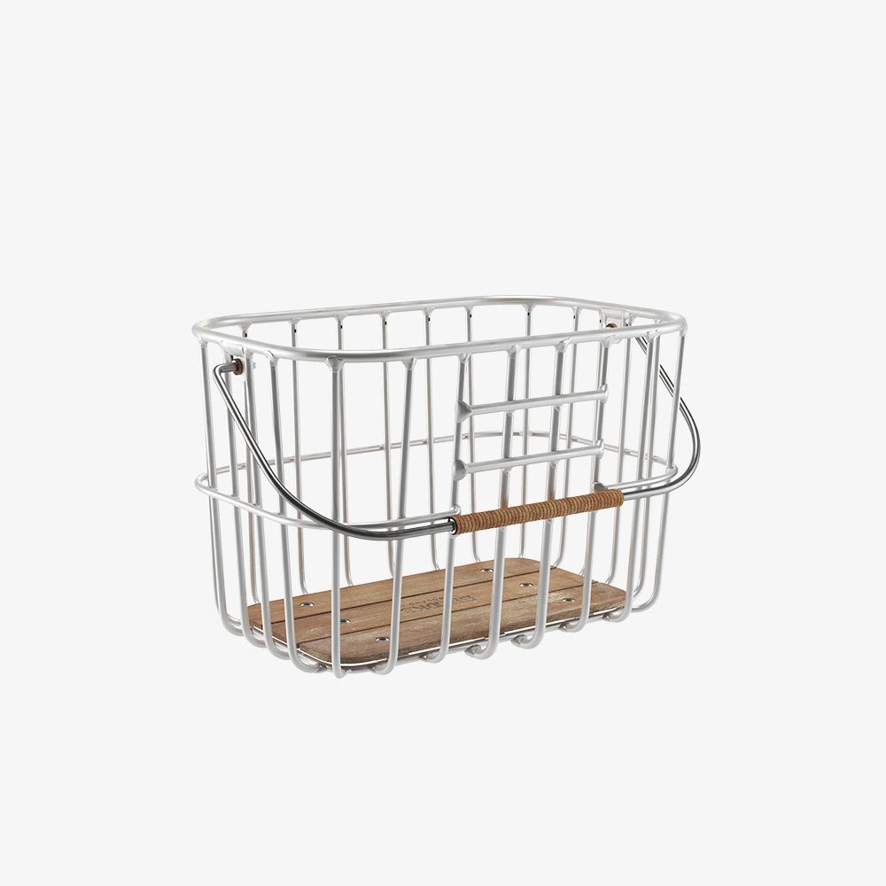 White wire hot sale bike basket