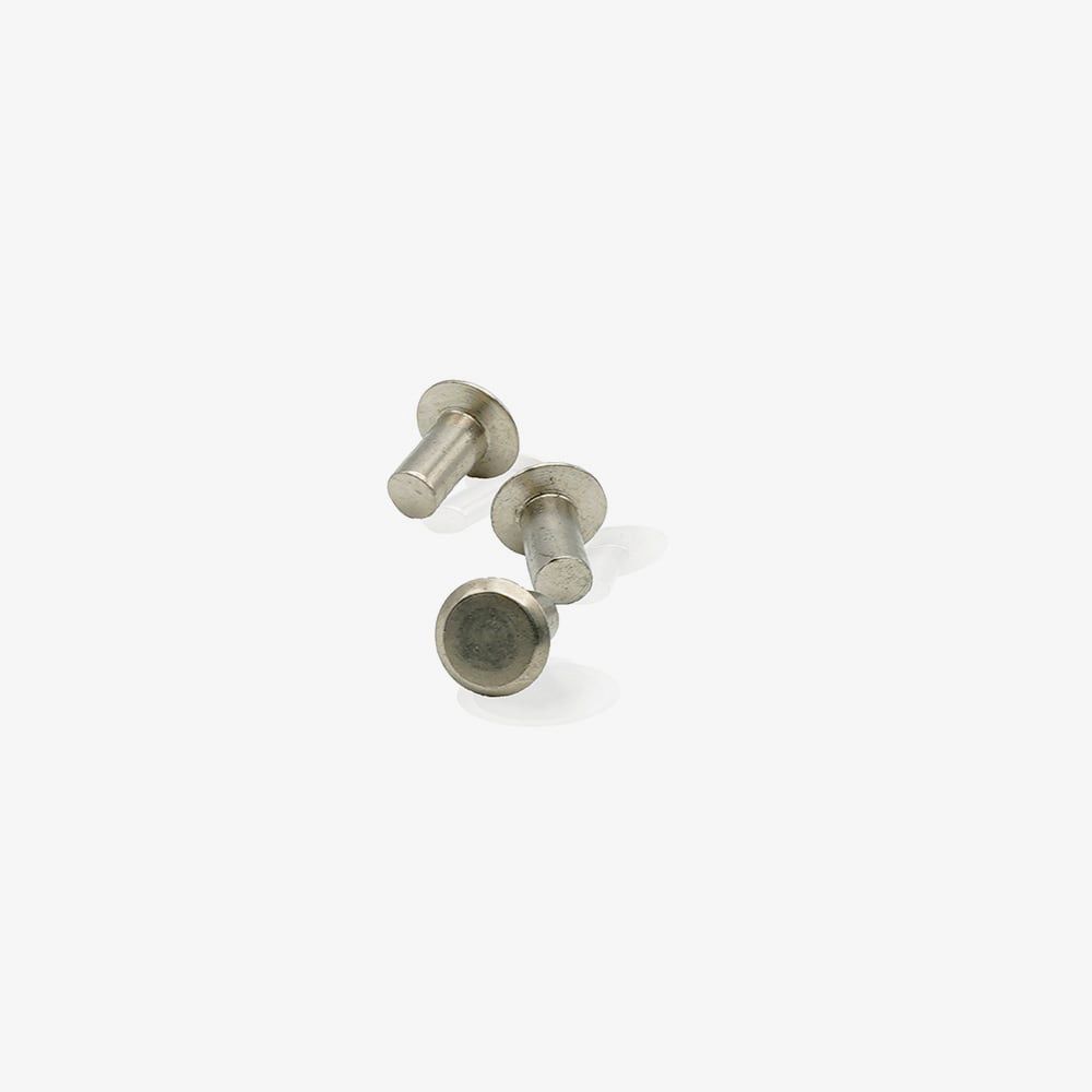 8.75mm solid nickel rivets for leather saddles nose