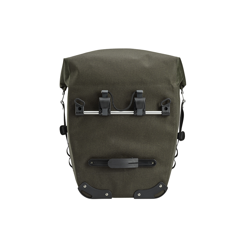 brooks england scape pannier large bag gravel waterproof mud green