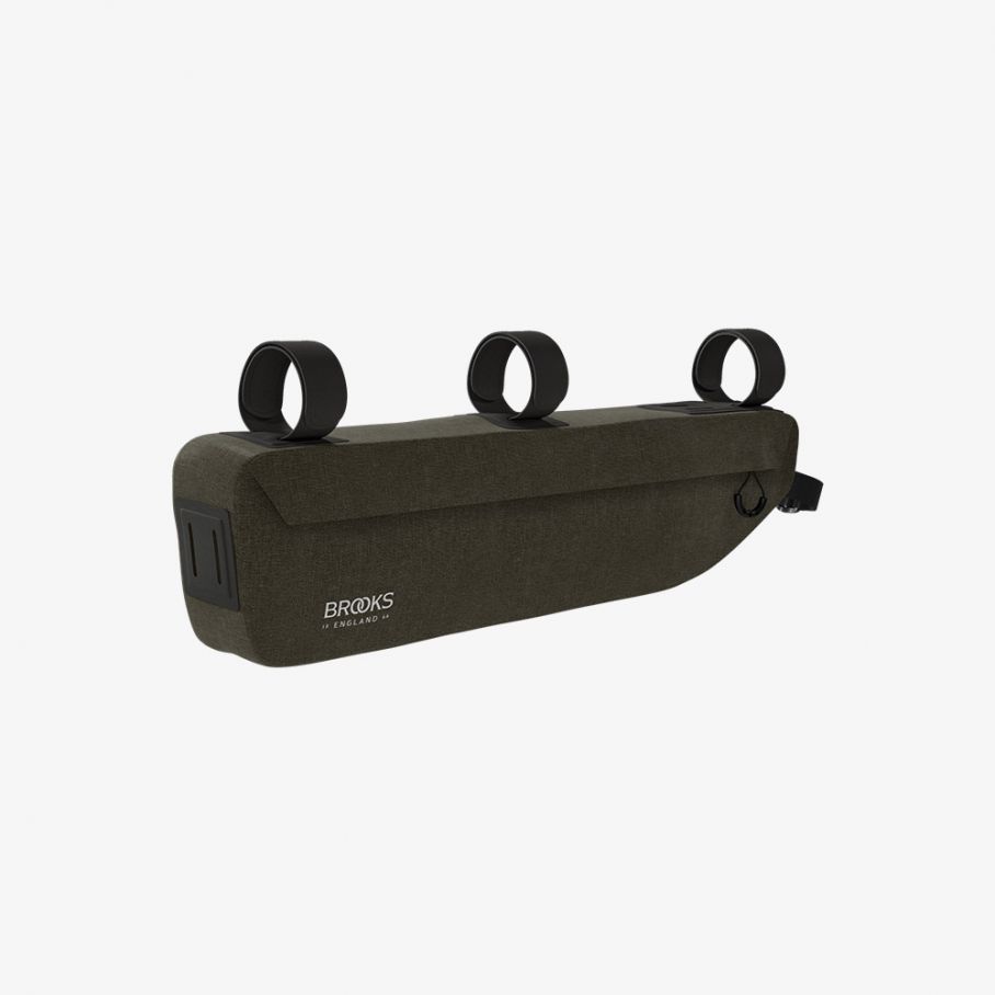 brooks england scape frame bag large green touring bike bag