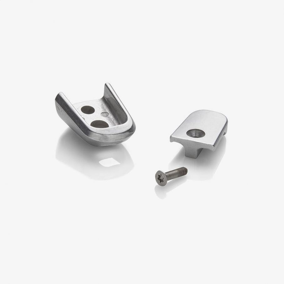 silver anodized aluminium nose pieces spare parts brooks england saddles