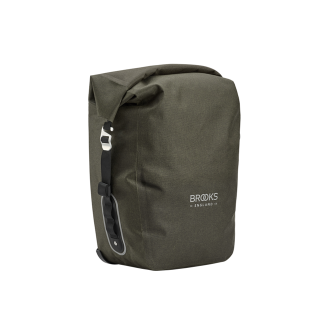 scape waterproof large pannier brooks england mud green